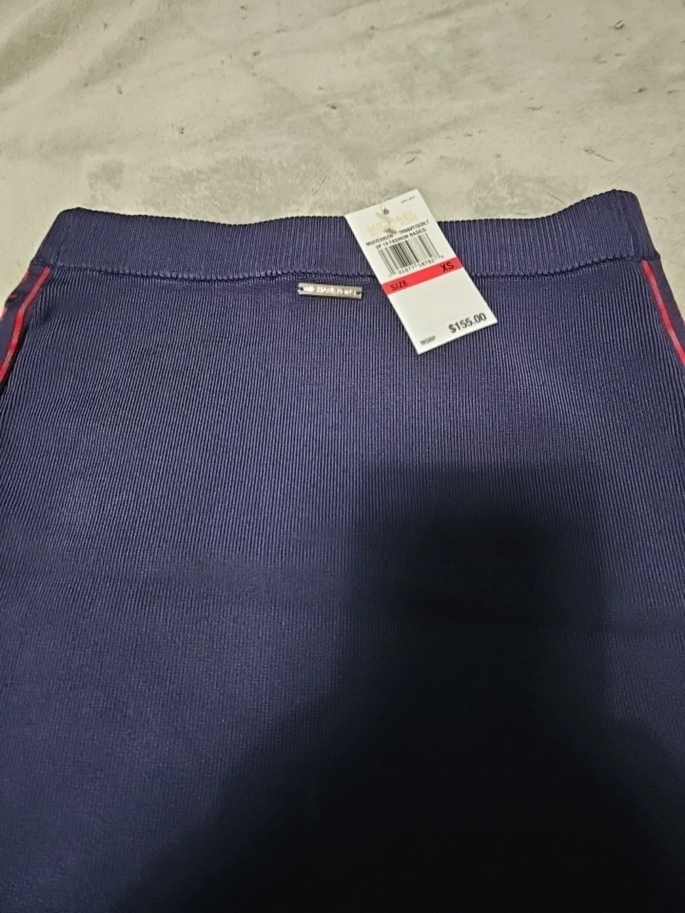 Michael Kors XS Logo Tape Stretch Viscose Skirt - XS - New Old Stock